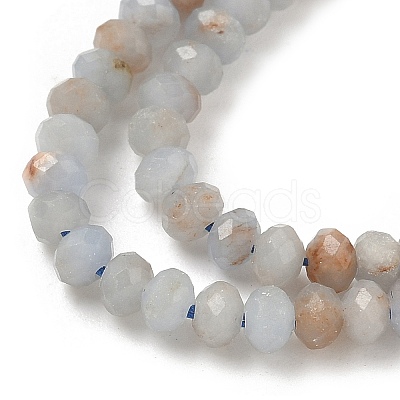 Natural Angelite Beads Strands G-RM241221-N1-1