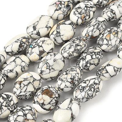Dyed Synthetic Turquoise Beads Strands G-M448-B01-02-1