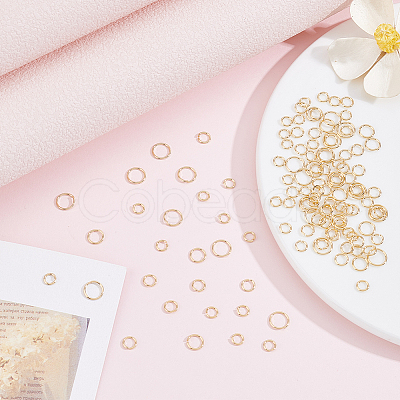 450Pcs Brass Open Jump Rings KK-BBC0026-15-1
