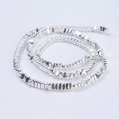 Electroplate Non-magnetic Synthetic Hematite Beads Strands G-J382-2x4x2mm-B04-1