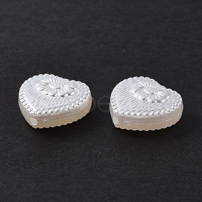 ABS Plastic Imitation Pearl Beads X-OACR-P007-63-1