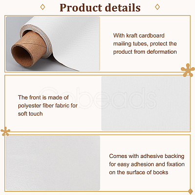 1Pc Rectangle Polyester Fiber Fabric DIY-OC0012-88B-1