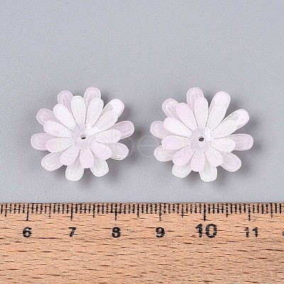 Flower Acrylic Bead Caps SACR-T017-50C-1