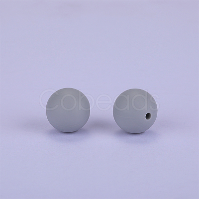 Round Silicone Focal Beads SI-JX0046A-99-1