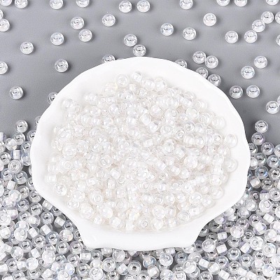 FGB Inside Colours Transparent Glass Seed Beads SEED-T009-01L-1