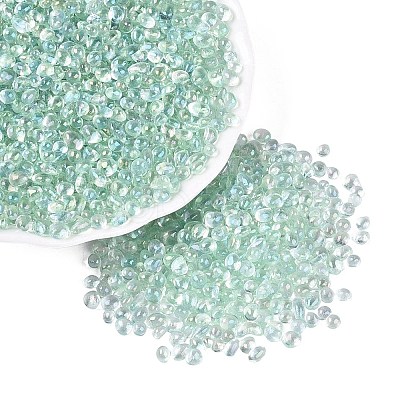Transparent Electroplate Glass Beads EGLA-Q138-01D-1