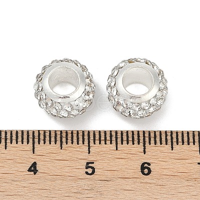 Alloy Rhinestone Clay Pave Beads ALRI-D300-03S-08-1
