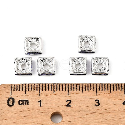 Brass Rhinestone Spacer Beads RSB072-15S-1