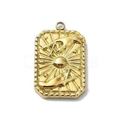 Ion Plating(IP) 304 Stainless Steel Pendants STAS-B058-18G-01-1