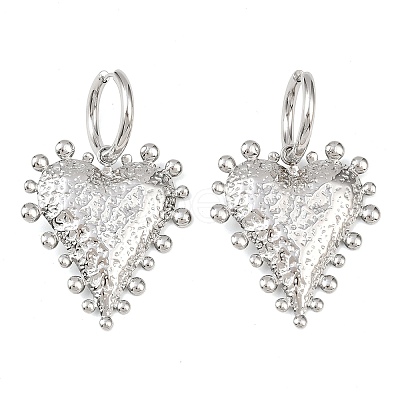 304 Stainless Steel Heart Hoop Earrings LS-EJEW-K268-74P-1