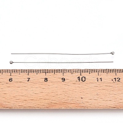 304 Stainless Steel Head Pins STAS-T065-60mm-20P-1