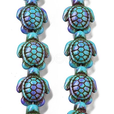 Synthetic Turquoise Dyed Beads Strands G-P507-05M-1