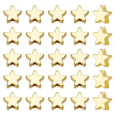 90Pcs Rack Plating Brass Beads KK-ME0001-98-1