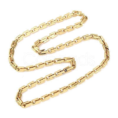 304 Stainless Steel Arch Link Chain Necklaces for Women Men NJEW-F363-05G-1