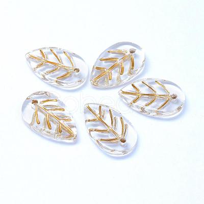 Transparent Glass Pendants GLAA-H016-08H-9-1