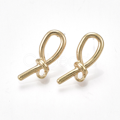 Alloy Stud Earring Findings PALLOY-S177-48-1