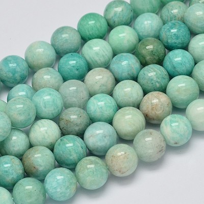 Natural Amazonite Beads Strands G-K068-03-12mm-1