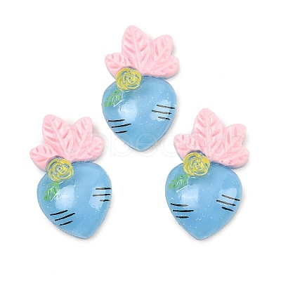 Translucent Resin Cabochons LS-RESI-XCP0002-68A-1