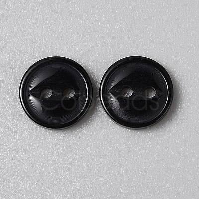 2-Hole Resin Buttons FIND-WH0170-88B-01-1