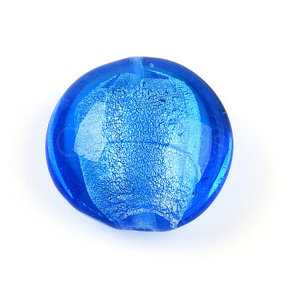 Handmade Silver Foil Glass Beads SLF20mmY-06-1