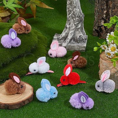 28Pcs 7 Colors Wool Felt Ball AJEW-SC0031-37C-1