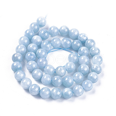 1 Strand Natural White Jade Bead Strands G-PA0002-63-1