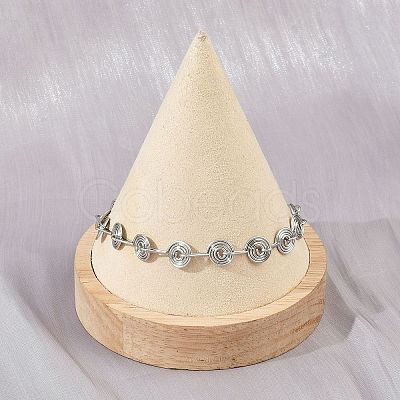 304 Stainless Steel Link Chain Bracelets for Women BJEW-Z143-26P-1
