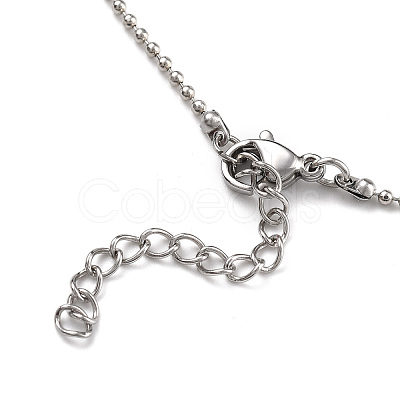 Non-Tarnish 304 Stainless Steel Ball Chain Necklaces NJEW-JN02912-01-1