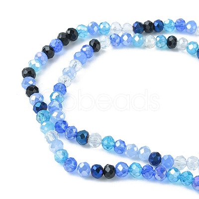 Electroplate Glass Beads Strands EGLA-yw0002-C01-1