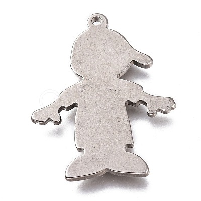 Tarnish Resistant 304 Stainless Steel Pendants STAS-Z007-12-1
