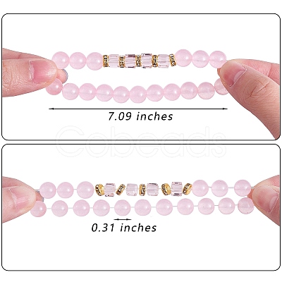 4Pcs 4 Style Natural Malaysia Jade & Synthetic Citrine Beads Bead Bracelets Set BJEW-SW00105-02-1