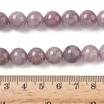 Natural Purple Madagascar Rose Quartz Beads Strands G-Z115-C02-10mm-1