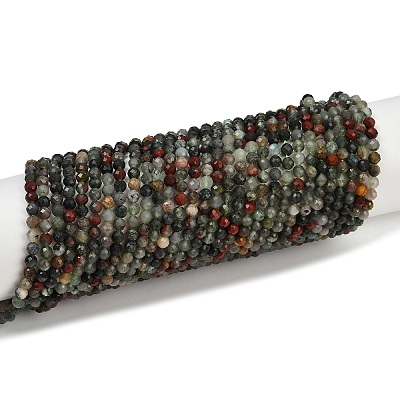 Natural African Bloodstone Beads Strands G-S388-A02-4mm-1