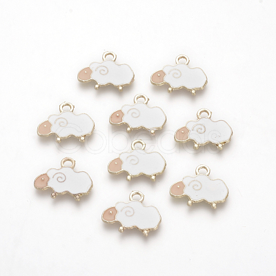 Enamel Style Alloy Charms X-ENAM-S107-07-1