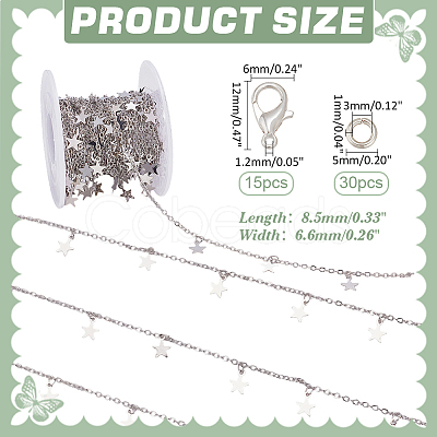 DIY Brass Cable Chains Necklaces Making Kits DIY-ME0001-93P-1