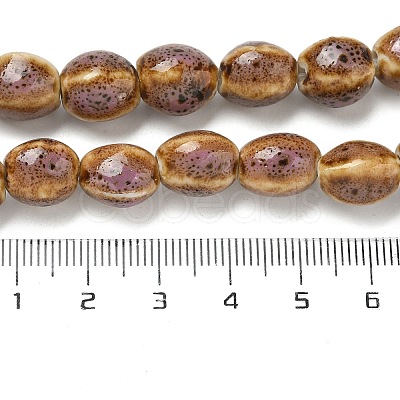 Handmade Porcelain Beads Strands PORC-B002-14-1