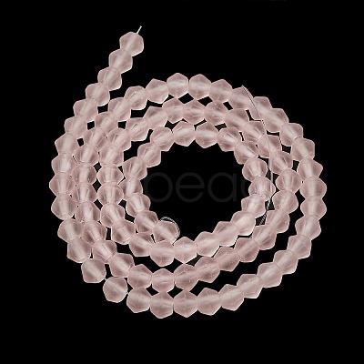 Imitate Austrian Crystal Frosted Glass Beads Strands GLAA-F029-TM2mm-B26-1