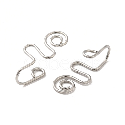 Non-Tarnish 316 Surgical Stainless Steel Clip on Nose Rings STAS-P336-09H-P-1