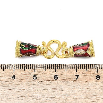 Alloy Enamel Peg Bails Pin Charms FIND-A049-09G-1