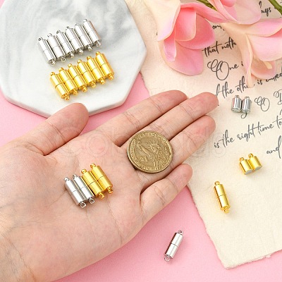 20 Sets 2 Colors Alloy Magnetic Clasps PALLOY-CJ0002-42-1