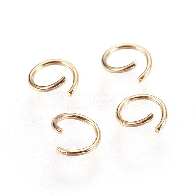 304 Stainless Steel Saw Cut Open Jump Rings STAS-P212-19G-06-1