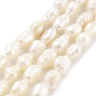 Natural Keshi Pearl Cultured Freshwater Pearl Beads Strands PEAR-P062-19-1