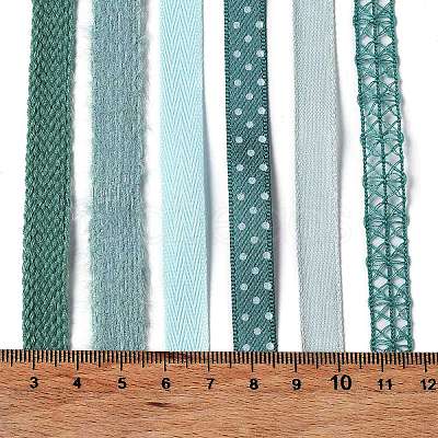 18 Yards 6 Styles Polyester Ribbon SRIB-C001-F02-1