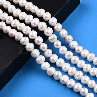 Natural Cultured Freshwater Pearl Beads Strands PEAR-S001-9-10mm-3-1