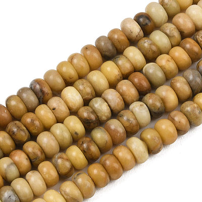 Natural Huanglong Jade Beads Strands G-L647-D02-4x6mm-1