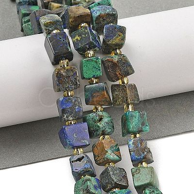Natural Azurite Beads Strands G-G053-B20-03-1