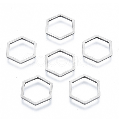 Non-Tarnish 201 Stainless Steel Linking Rings STAS-N090-T03-1-1
