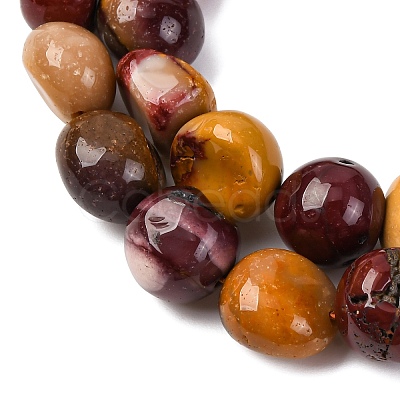 Natural Mookaite Beads Strands G-D0002-D72-1