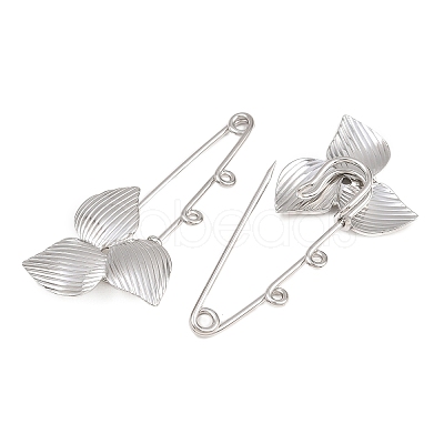 Trillium 304 Stainless Steel Safety Pins Brooch Findings SA-CBA098D-14C-P02-1