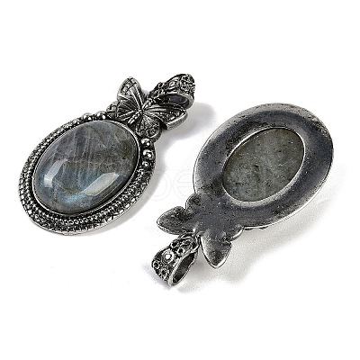 Natural Labradorite Pendants G-I370-09AS-10-1